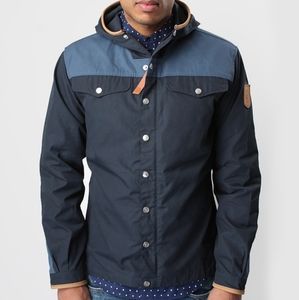 Fjallraven Canvas Jacket, Navy Blue Men's Medium